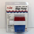 Rule 20A Bilge Pump 1000 Gph 12 Volt Submersible Usa New. Price: $87.99.