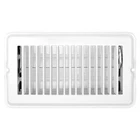 8" X 4" Metal Floor Register With Damper - Modern White Vent, Wall Mount Louver New. Price: $36.20.
