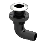 Seaflo 1-1/8" 90 Angled Thru-hull Fitting W/ 316 Ss Cap & Check Valve New. Price: $47.11.