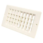 Valterra 4" X 8" Off White Dampered Floor Register New. Price: $10.37.
