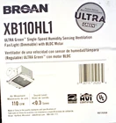Broan XB110HL1 Ultra Green Zb Series Bathroom Exhaust Fan New. Price: $96.95.