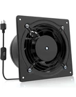 Hg Power 6 Inch Exhaust Fan, 308CFM Wall For Kitchen, Bathroom, Shop Black Open. Price: $34.95.