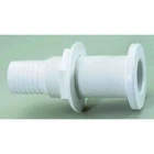 Attwood Thru-transom Thru-hull Connector 1-1/2" Id Hose White #3875B1 New. Price: $13.49.