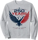 Anniversary Usa Tee 250TH Patriotic Eagle 4TH Of Unisex Crewneck Sweatshirt New. Price: $26.99.