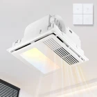 Growneer 4 In Bathroom Exhaust Fan Heater And Light 110 Cfm 1.5 Sones 35W New. Price: $222.64.