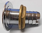 Perko Thru Hole Short 1" Inch Chrome Plated Brass Barbed Hose Connection New. Price: $36.99.