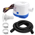 1100 Gph Automatic Boat Bilge Water Pump 12V 1-1/8" Hose Plumbing Kit New. Price: $45.83.