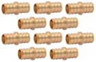 Uponor Wirsbo P4547575 Brass 3/4" Pex Coupling Fitting Lot Of 10 New. Price: $17.95.