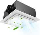 12" Ultra Quiet Bathroom Exhaust Fan With 6500K Led Light, 1.0 Sone 120 Cfm, 10X New. Price: $150.99.