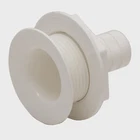 Lowe Boat Thru Hull Fitting 3/4 Inch Barbed White Nylon New. Price: $9.00.