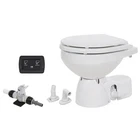Jabsco Quiet Flush E2 Fresh Water Toilet Compact Bowl - 24V Soft Close Lid New. Price: $870.99.
