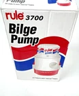 Rule 3700 Gph Bilge Pump Model 14A 12V Open Box Broken Mount Bracket New. Price: $149.95.