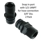 2PCS Flojet 20381-006 Jabsco 30653-1000 3/4" Hose Barb To Quad Port Fitting 2PK New. Price: $13.95.