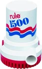 Rule 03, Bilge Pump, 1500 Gph, Non-automatic, 24 Volt, Red/white/blue New. Price: $196.85.
