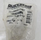 # 22-8M0031467 Genuine Oem Mercury Mercruiser Quicksilver 90 Degree 1/2" Fitting New. Price: $69.95.