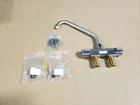 Scandvik Marine FAUCET,#10669 Brushed Satin Folding Mixer With Double Bend Spout New. Price: $100.00.