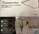Homewerks Bath Fan W/integrated 1000 Lumen Led Light 70 Cfm Easy Install 7105-10 New. Price: $35.00.