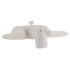 Valterra PF223261 Faucet 4" Tub W/shower D-spud White 2-LEVER Handle New. Price: $36.51.