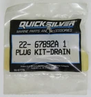 New Quicksilver Mercury Marine Boat Oem Drain Plug Kit Part No. 22-67892A 1. Price: $19.99.