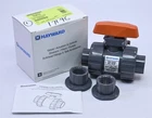 Hayward TB1075ST 3/4" Pvc True Union Ball Valve Skt/thd Ends Viton O-rings Ptfe Open. Price: $79.95.
