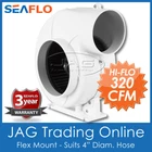 12V Seaflo Heavy Duty 320 Cfm Flex Mount Bilge Air Blower 4" Hose Boat/marine Brand. Price: $186.69.