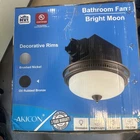 Akicon Fans 9" Round Bathroom Exhaust With Led Light Oil Rubbed Bronze New. Price: $75.44.