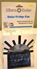 Nicro Solar Powered Refrigerator Fridge Exhaust Fan Rv Motorhome Trailer -nib New. Price: $39.99.