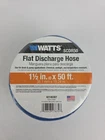 Watts Flat Discharge Hose 1-1/2 Inch By Foot SCDR50 New. Price: $18.99.