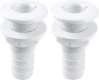 Thru Hull Fitting, Marine Boat, Plastic Drain Overflow Connector, Corrosion Resi Ungraded. Price: $17.05.