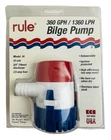 Rule 24 M-1430 Submersible Bilge Pump Ignition Protected Non Automatic 360 Gph New. Price: $44.99.