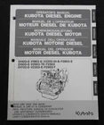 Kubota D1403 D1503 D1703 V1903 V2003 V2203 F2803 F2503 Engine Operators Manual Very. Price: $26.14.