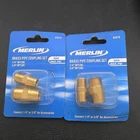 Merlin 63579, Brass Pipe Coupling Set 1/4'' - 3/8'' 300 Psi 2 Pack New. Price: $15.00.