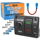 Bilge Pump Switch 3 Way With Panel And 12V Led Lights Rocker New. Price: $26.39.