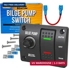 Bilge Pump Switch, 3-WAY Panel With 12V Led Lights, Rocker For Manual And New. Price: $35.73.