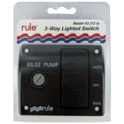 Rule 43 Marine Boat Bilge Pump 12V Deluxe 3-WAY Lighted Rocker Panel Switch New. Price: $44.80.