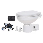 Jabsco Quiet Flush E2 Raw Water Toilet Regular Bowl 24V Soft Close Lid 38245- New. Price: $1016.20.