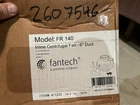 Fantech Fr 140 Centrifugal Inline 227 Cfm Single Phase - New. Price: $205.00.