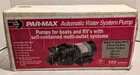 Jabsco PAR-MAX3 30600 3.4GPM Automatic Water System Pump Multi-outlet Boat Rv New. Price: $74.99.