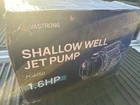 Aquastrong PGA150 Shallow Well Jet Pump With Pressure Tank 1.6HP New. Price: $69.00.