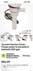 Attwood Tsunami 500GPH 12V Cartridge Aerator Pump 3/4" 19MM Outlet 4640-7 Cheap New. Price: $39.99.