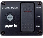 Rule 43 Three Way Rocker Panel Bilge Pump Switch For Boats New. Price: $63.86.