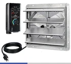 Iliving 16" Wall Mounted Shutter Exhaust Fan, Automatic 16-INCH, Silver New. Price: $164.34.