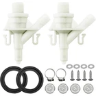 2X Plastic Water Valve Kit For Dometic 300 310 320 Series Toilet Repair Flush New. Price: $15.69.