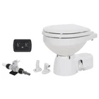 Jabsco Quiet Flush E2 Fresh Water Toilet Compact Bowl - 12V Soft Close Lid New. Price: $1004.01.