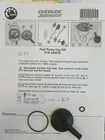 New Johnson Evinrude Outboard Fuel Pump Cover Kit 0433518 (335335,319528). Price: $26.00.