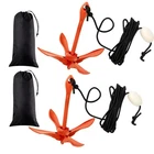 2 Pcs Marine Kayak Anchor Kit Folding Grapnel Boat Claw For Small Canoe Sup New. Price: $61.71.