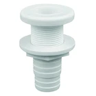 Attwood White Plastic Thru-hull Fitting 1-1/8" Inner Diameter 3874-3 New. Price: $6.89.