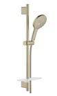 Grohe Rainshower Slide Bar Set W/ Handheld Head, Hose & Shelf New. Price: $250.00.