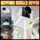 Growneer Bathroom Exhaust Fan, 110 Cfm 1.0 Sone No Attic Access New. Price: $115.99.