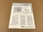 Itt Jabsco Pumps Model 4560-0001,4590-0001,4620-0001 Operating Instructions Used. Price: $7.96.